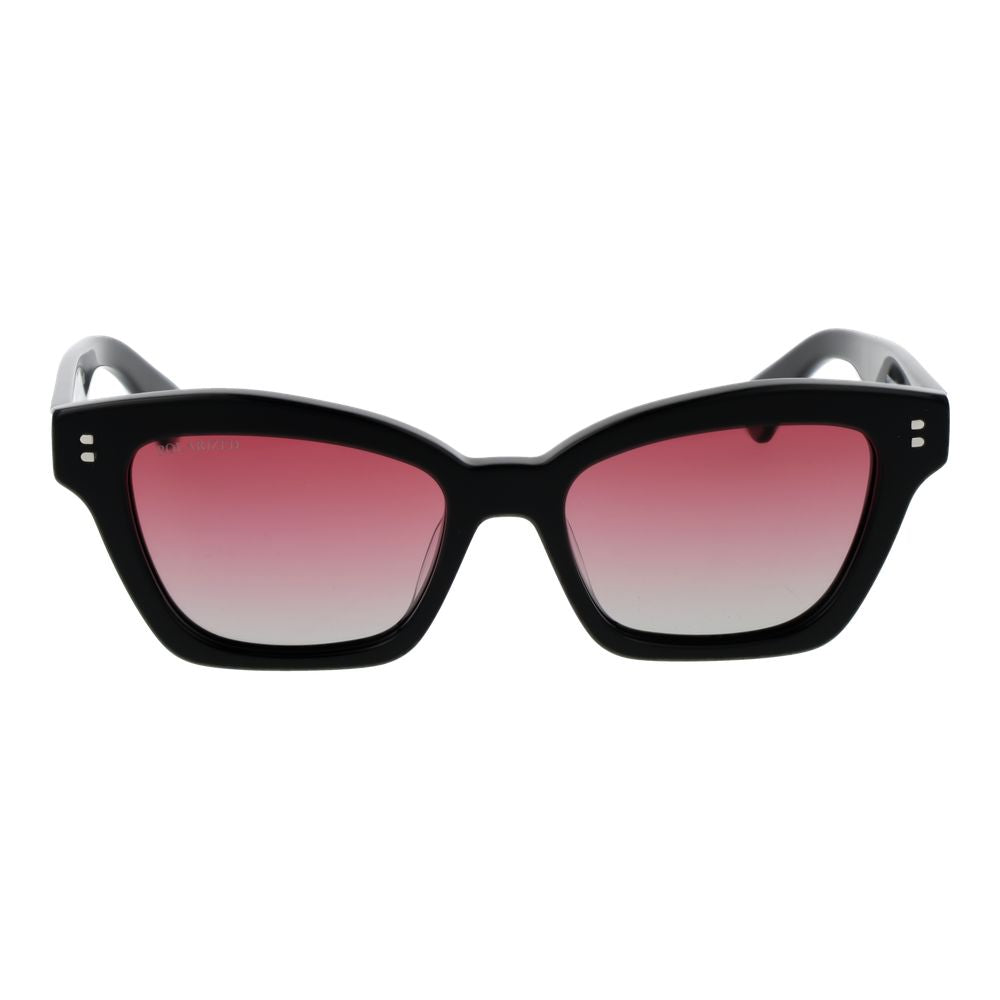 Replay Women’s Sunglasses – Black Cat Eye Frame, Pink Gradient Lenses