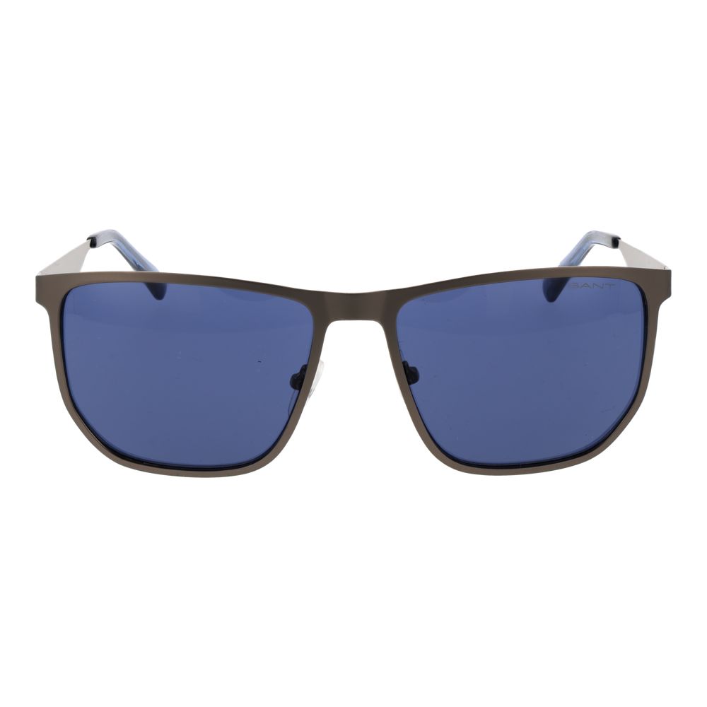 Gant Men’s Sunglasses – Gunmetal Square Frame, Blue Lenses