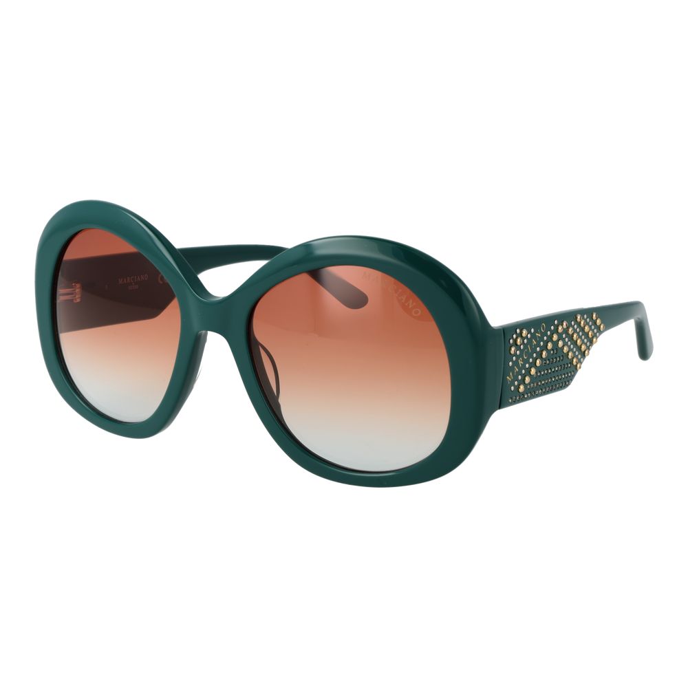 Marciano by Guess Women’s Sunglasses – Turquoise Butterfly Frame, Brown Gradient Lenses