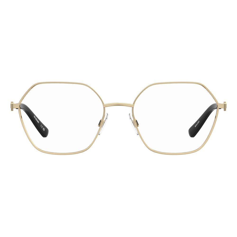 Love Moschino Women's Gold Metal Optical Glasses – Full-Rim Frame