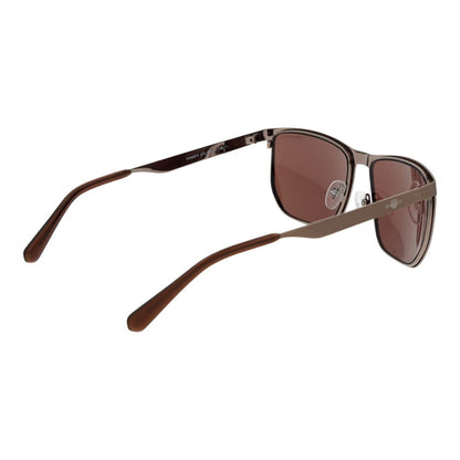 Gant Men’s Sunglasses – Brown Square Metal Frame, Brown Lenses