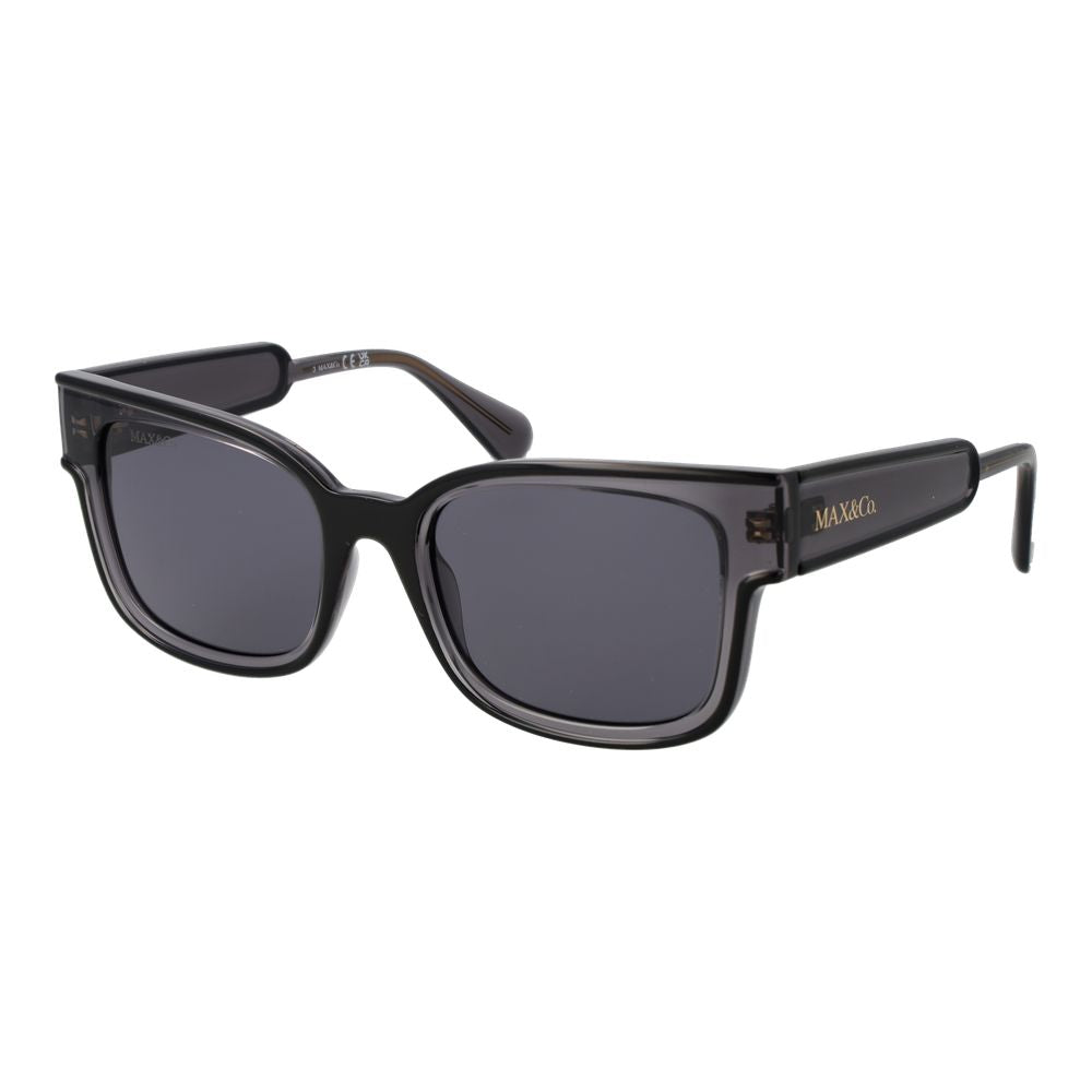 Max & Co Women’s Sunglasses – Black Square Frame, Grey Lenses