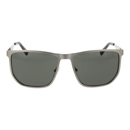 Gant Men’s Sunglasses – Silver Full-Rim Frame, Green Lenses