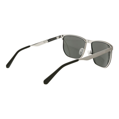 Gant Men’s Sunglasses – Silver Full-Rim Frame, Green Lenses