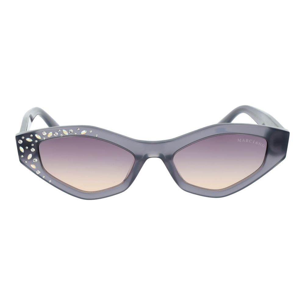 Marciano by Guess Women's Sunglasses – Grey Oval Frame, Purple Gradient Lenses