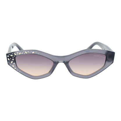 Marciano by Guess Women's Sunglasses – Grey Oval Frame, Purple Gradient Lenses