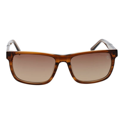 Timberland Men’s Sunglasses – Brown Acetate Frame, Brown Polarized Lenses