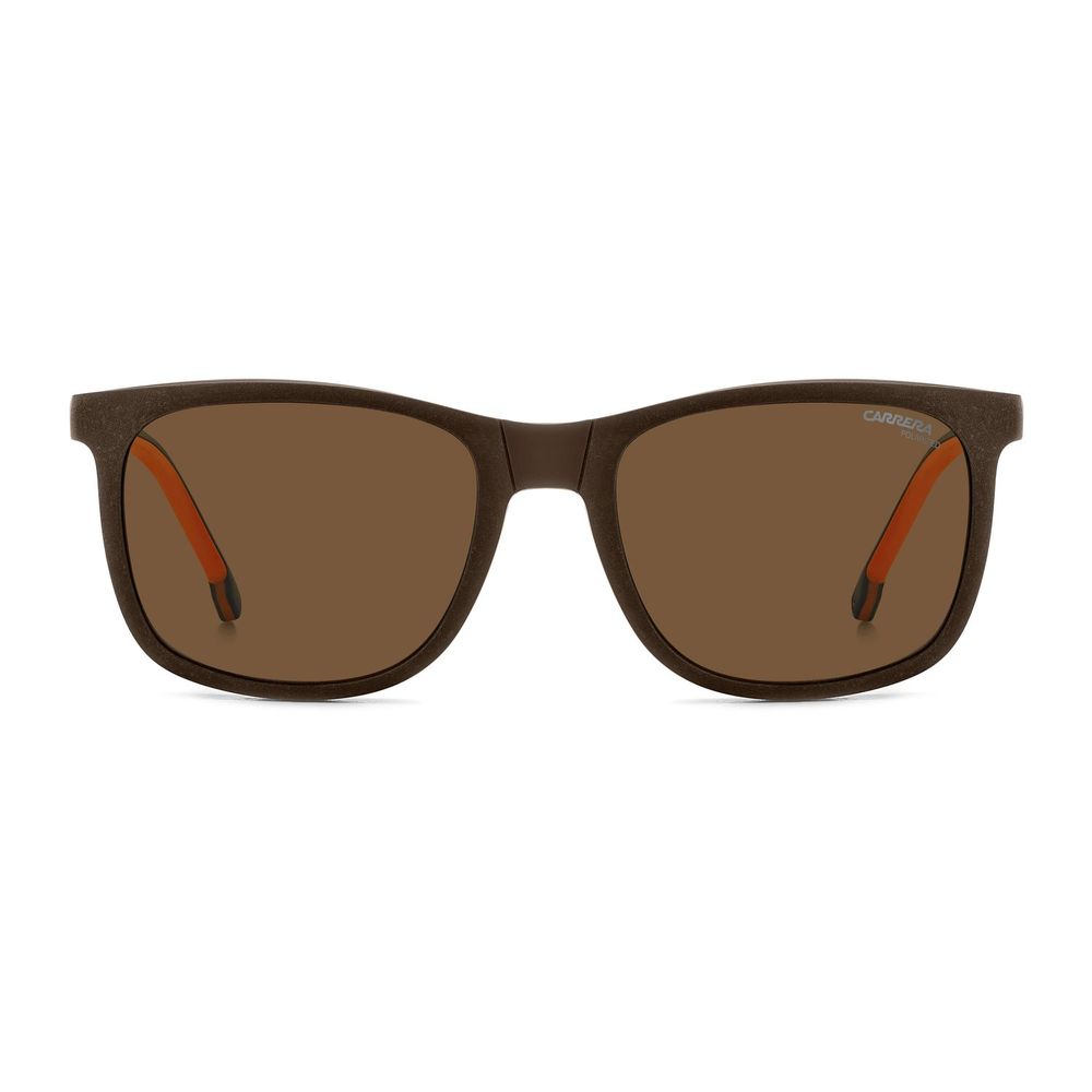 Carrera Men’s Hybrid Glasses – Brown Square Frame, 54mm