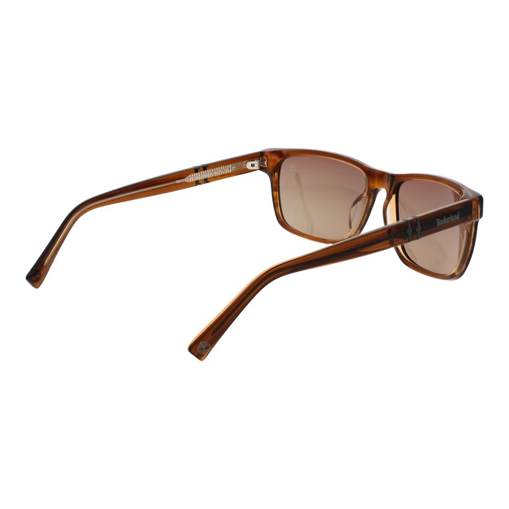 Timberland Men’s Sunglasses – Brown Acetate Frame, Brown Polarized Lenses