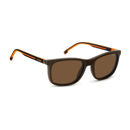 Carrera Men’s Hybrid Glasses – Brown Square Frame, 54mm