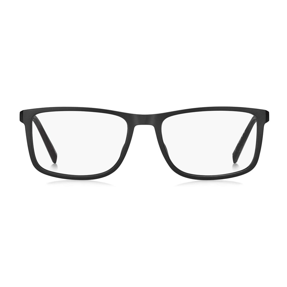 Tommy Hilfiger Men’s Optical Glasses – Black Rectangle Frames