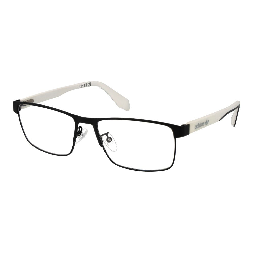 Adidas Black Men's Optical Glasses – Full-Rim Rectangle Frame