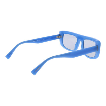 Guess Unisex Sunglasses – Blue Rectangle Frame, Grey Lenses