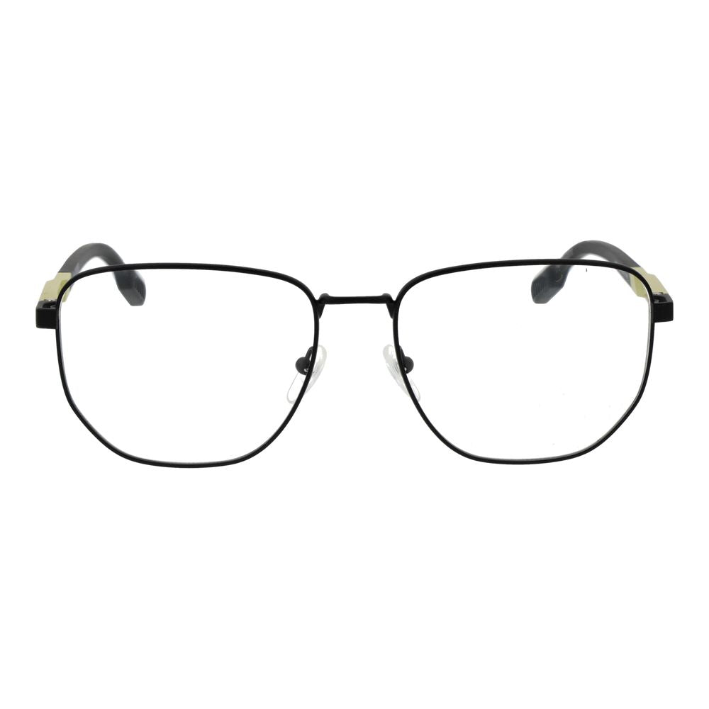 Adidas Black Metal Glasses – Square Full-Rim Frames