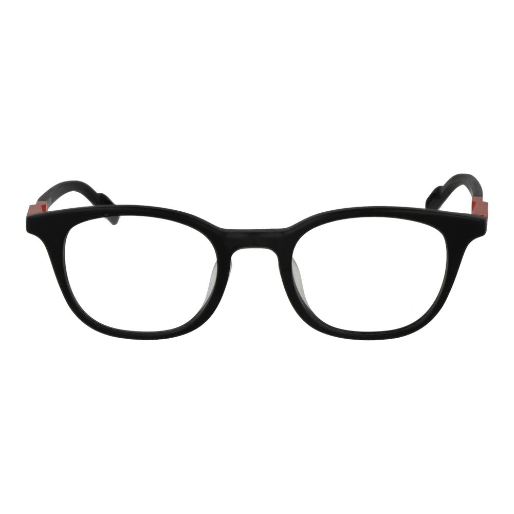 Adidas Unisex Black Plastic Glasses – Full-Rim Panto Frame