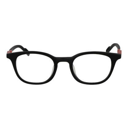 Adidas Unisex Black Plastic Glasses – Full-Rim Panto Frame