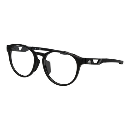 Adidas Unisex Black Plastic Glasses – Round Full-Rim Frames