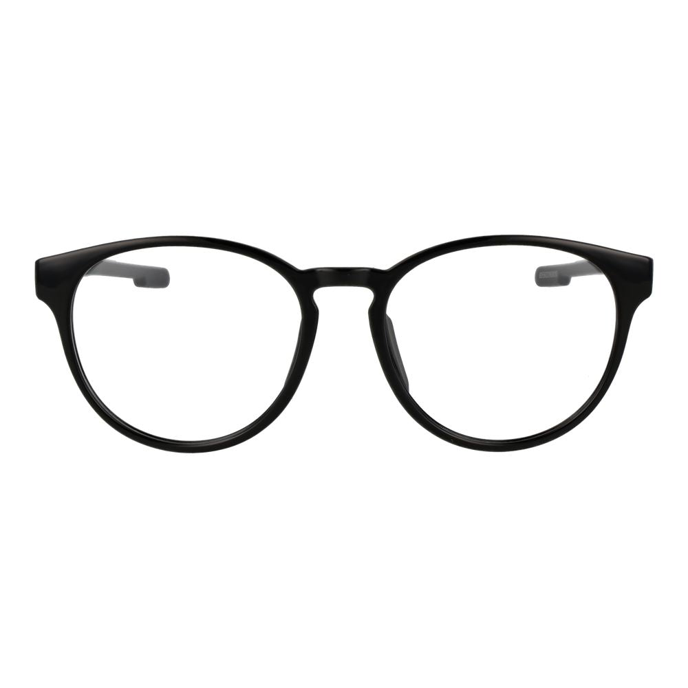 Adidas Unisex Black Plastic Glasses – Round Full-Rim Frames
