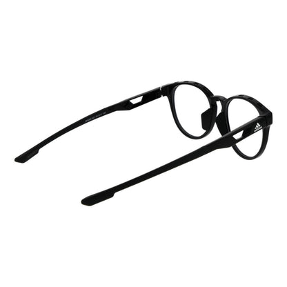 Adidas Unisex Black Plastic Glasses – Round Full-Rim Frames