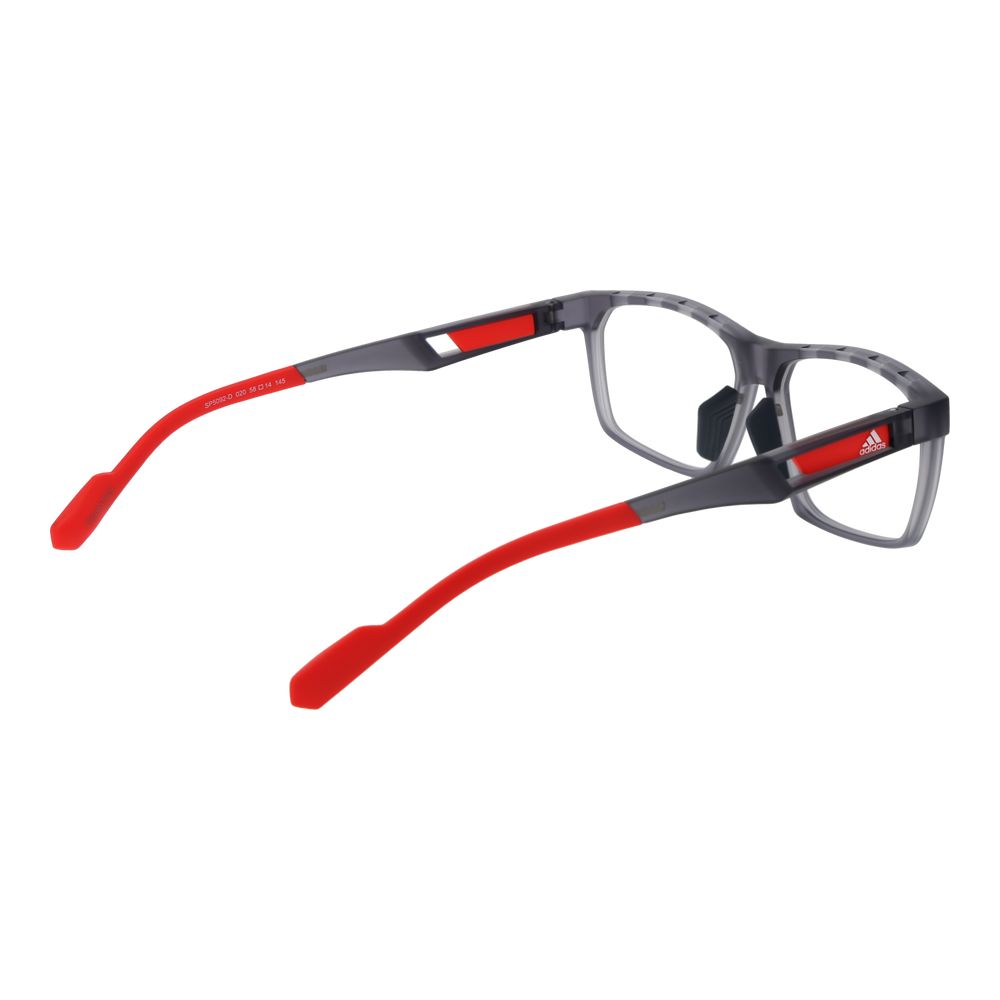 Adidas Men’s Optical Glasses – Grey Rectangle Full-Rim Frame