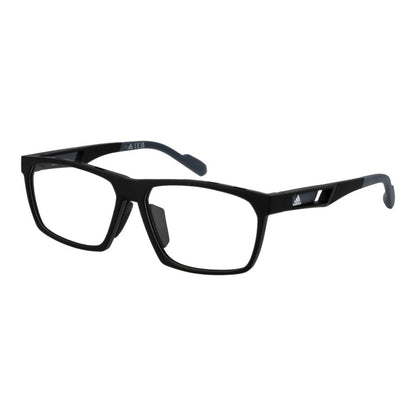 Adidas Men's Black Plastic Optical Glasses – Square Frames