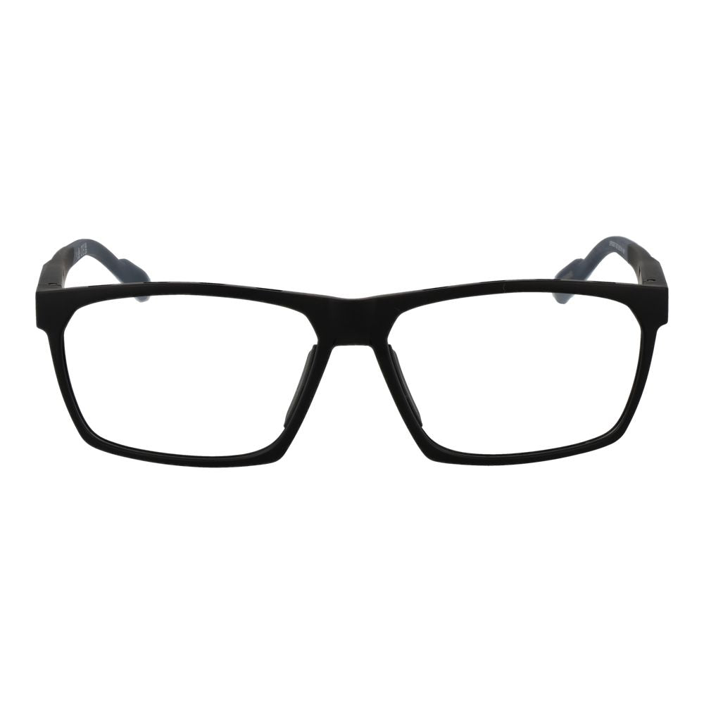 Adidas Men's Black Plastic Optical Glasses – Square Frames