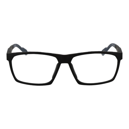 Adidas Men's Black Plastic Optical Glasses – Square Frames