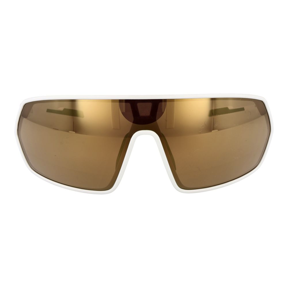 Adidas Unisex Sunglasses – White Frame, Gold Mirrored Lenses