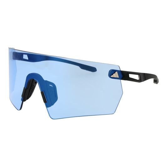 Adidas Unisex Sunglasses – Black Rimless Frame, Blue Lenses