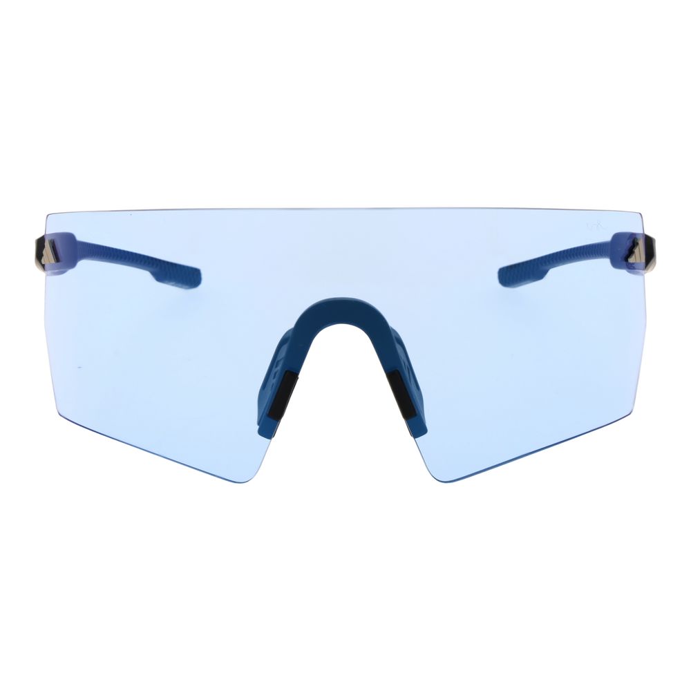 Adidas Unisex Sunglasses – Black Rimless Frame, Blue Lenses