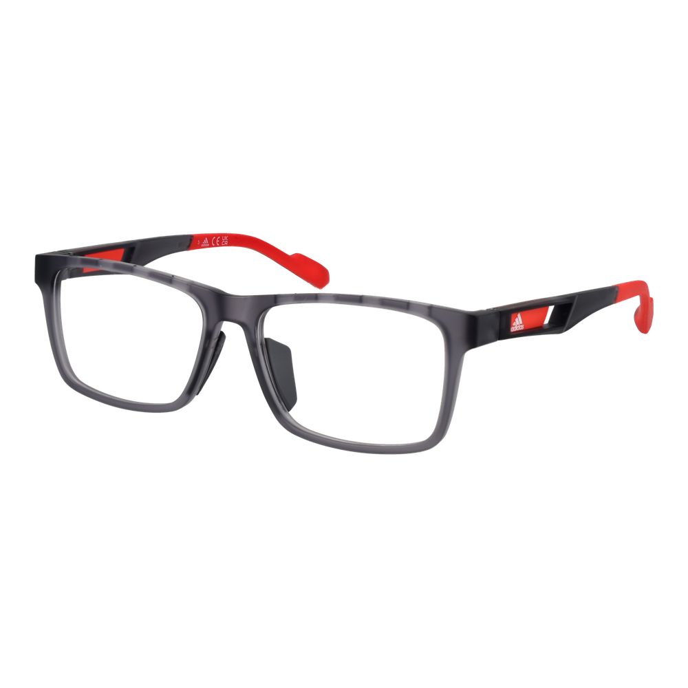Adidas Grey Plastic Optical Glasses – Square Full-Rim Frames
