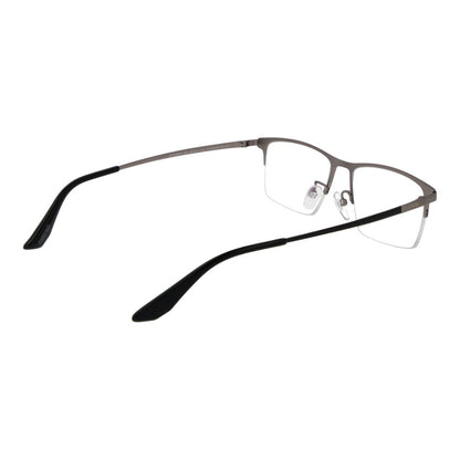 BMW Men’s Black Metal Optical Glasses – Rectangle Demo-Lens Frames