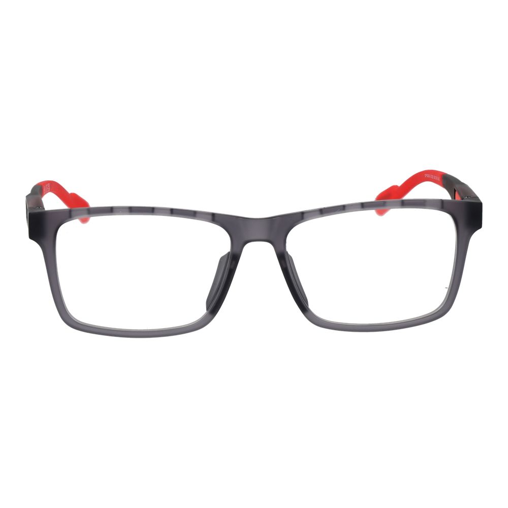 Adidas Grey Plastic Optical Glasses – Square Full-Rim Frames