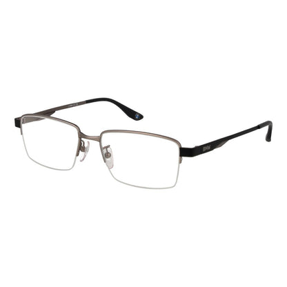 BMW Men's Gunmetal Half-Rim Optical Glasses – Rectangle Frame