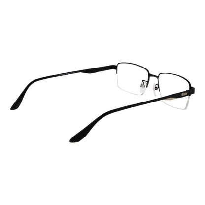 BMW Black Metal Optical Glasses – Black Half-Rim Frame
