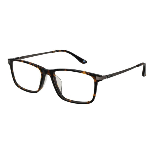 BMW Men’s Titanium Optical Glasses – Brown Rectangle Frame