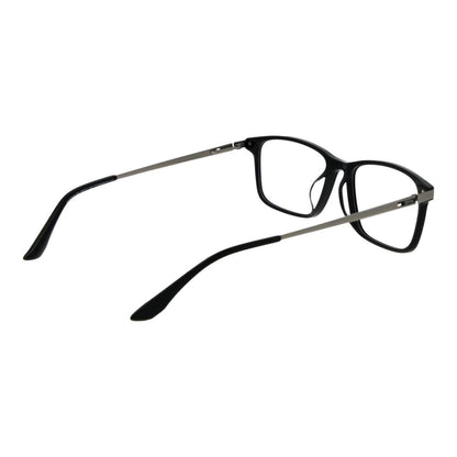BMW Men's Black Metal Glasses – Rectangle Full-Rim Frames