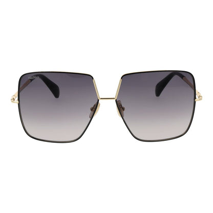 Max Mara Women’s Sunglasses – Black Metal Frame, Grey Gradient Lenses