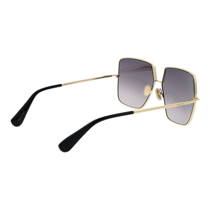 Max Mara Women’s Sunglasses – Black Metal Frame, Grey Gradient Lenses