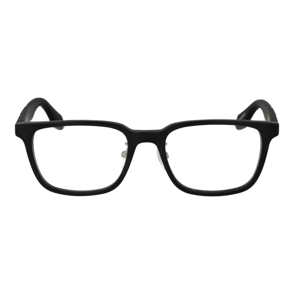 Adidas Men's Black Plastic Optical Glasses – Square Full-Rim