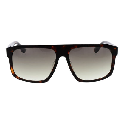 BMW Men's Sunglasses – Brown Square Frame with Gradient Lenses