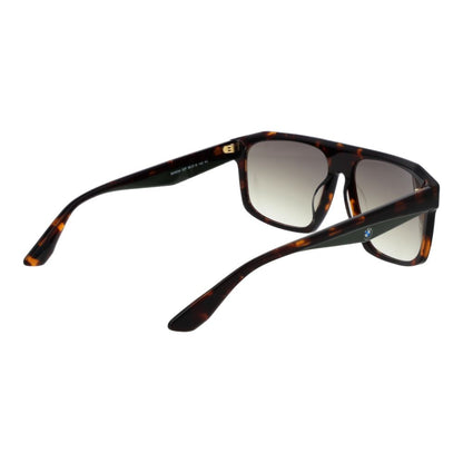 BMW Men's Sunglasses – Brown Square Frame with Gradient Lenses