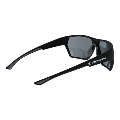 BMW Motorsport Men’s Sunglasses – Black Square Frame, Grey Polarized Lenses