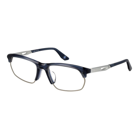 BMW Men's Optical Glasses – Blue Rectangle Frame, Demo Lens