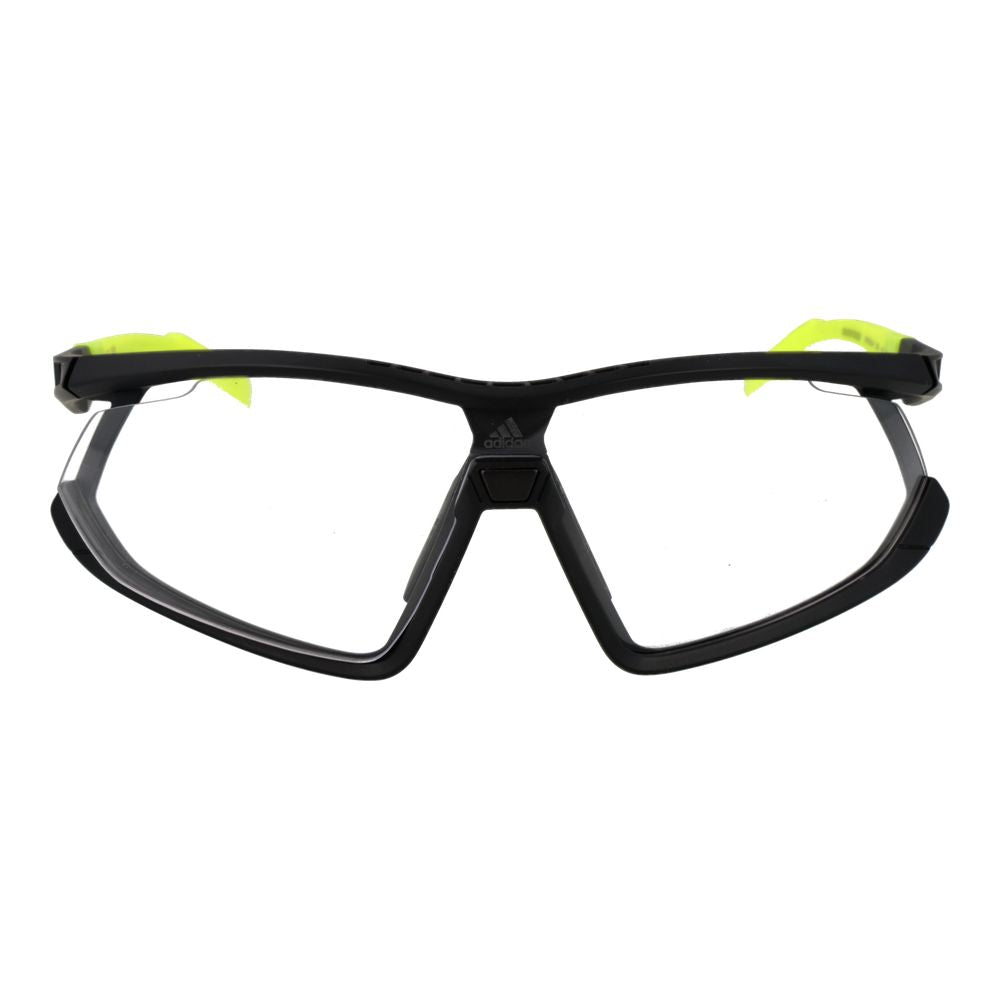 Adidas Unisex Black Sunglasses – Half-Rim Frame, Silver Mirrored Lenses