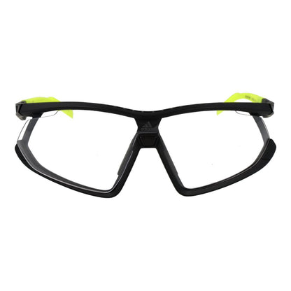 Adidas Unisex Black Sunglasses – Half-Rim Frame, Silver Mirrored Lenses