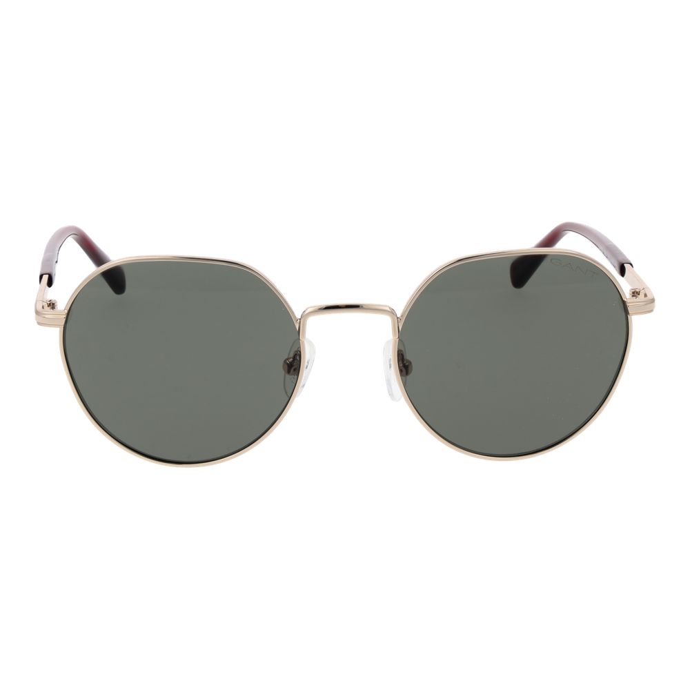 Gant Gold Metal Sunglasses – Full-Rim, Green Lenses