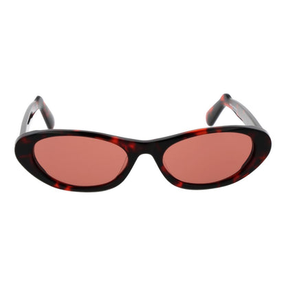 GCDS Unisex Black Plastic Sunglasses with Rose Lenses