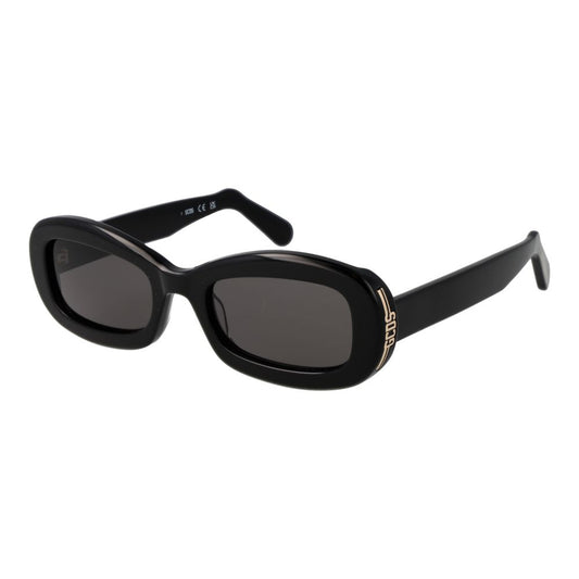GCDS Unisex Black Plastic Sunglasses with Grey Lenses