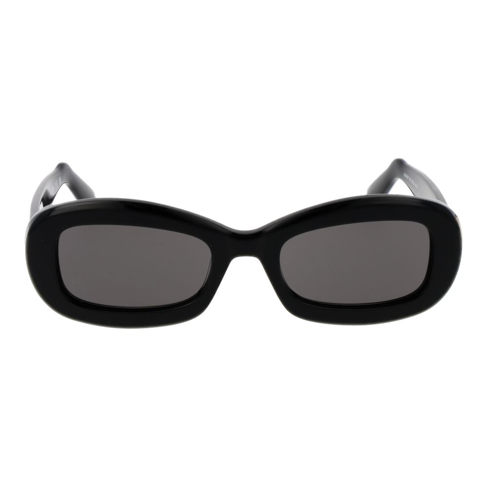 GCDS Unisex Black Plastic Sunglasses with Grey Lenses